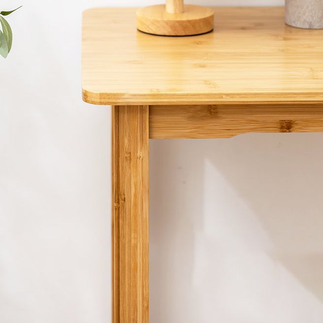 Study Desk Light Wood Desk and Chair Bamboo Home Writing Desk