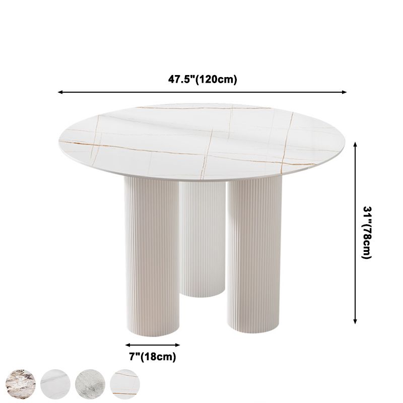 Estilo contemporáneo Round 3 Legs Mesa de comedor Muebles para el hogar para interiores