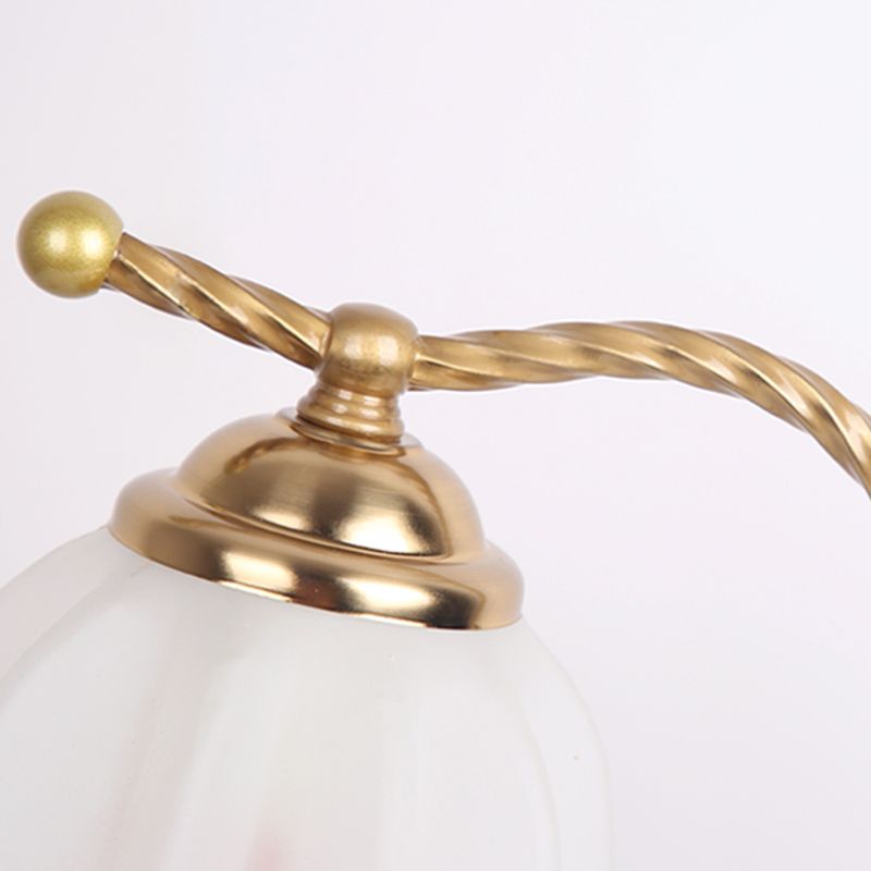 Modern Style Flower Shape Table Lamp Glass 1 Light Table Light