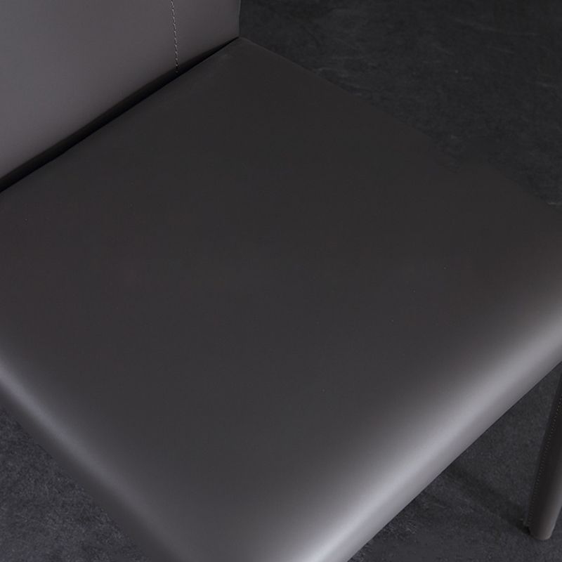 Industrial Wingback Side Chair Upholstered Armless Dining Chairs