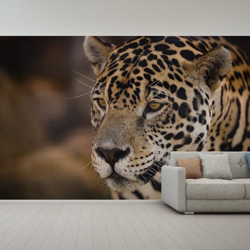 Lifelike Leopard Animal Wall Covering for Bedroom Living Room ,Waterproof