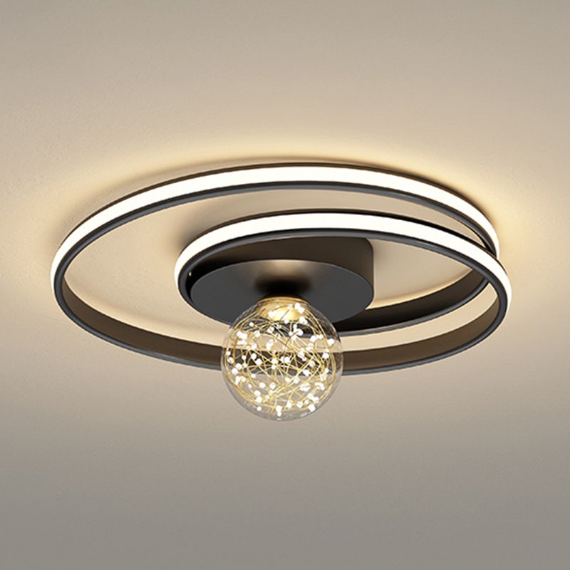 Lámpara de techo de montaje empotrado circular de estilo minimalista moderno Luces de techo de montaje empotrado de metal