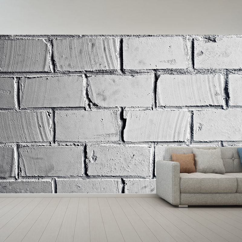 Photography Brickwork Wall Mural Decal Decorative Industrial Style for House Interior