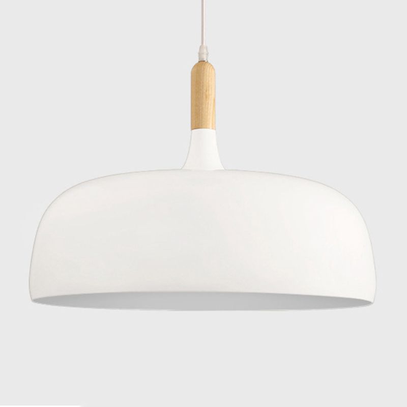 Moderne nordische einzelne hängende leichte Aluminiumkuppel -Makkaron -Hängelampe für Esszimmer