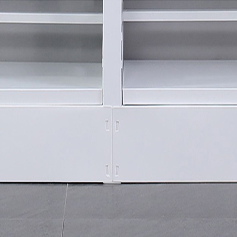 Rectangle Etagere Bookshelf Modern Metal Open Bookcase with Shelves