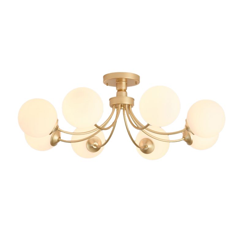 Modern Simple Iron Ceiling Light Ball Shape Ceiling Lamp for Living Room