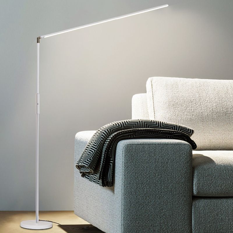 Metal Linear Shape Floor Light Modern Single Light Floor Light Fixtures