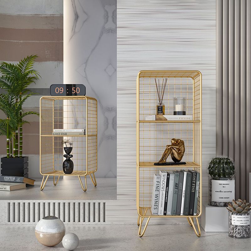 Urban Shelf Bookcase Closed Back Vertical Metal Bookshelf for Living Room