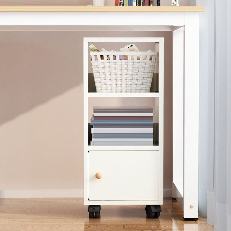 Scandinavian 13.38" Wide Bookcase Wood Removable Standard Bookshelf