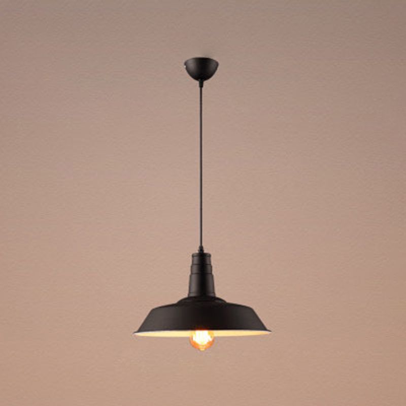 1 Light Barn Ceiling Pendant Industrial Style Metal Hanging Light Fixtures for Restaurant