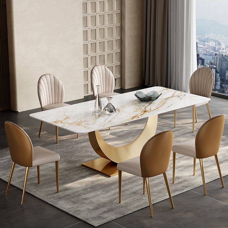 Glam 1/3/4/5/7 Pieces Dining Set Sintered Stone Dining Table Set