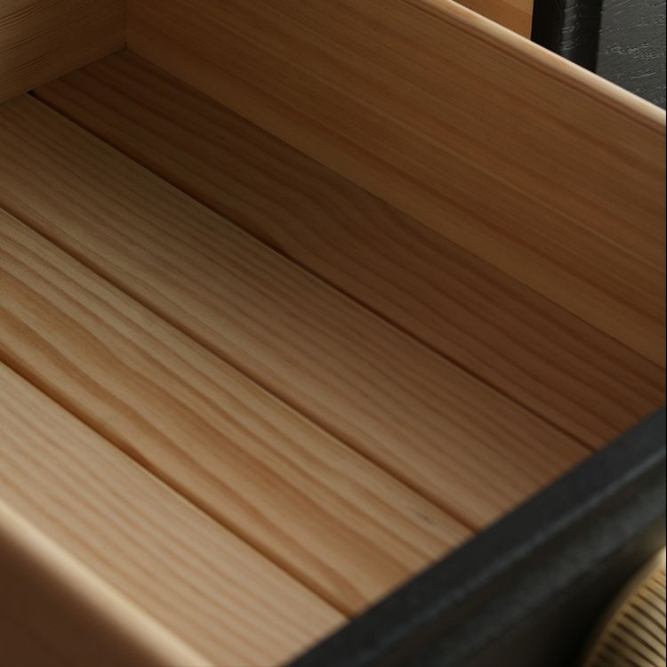 Contemporary Accent Chest with Drawers and Straight Legs in Oak