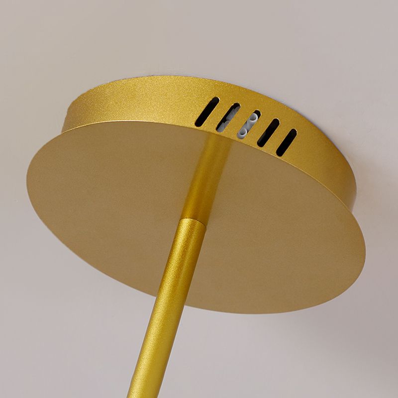 Luce a sospensione a sospensione globale con soffitto in vetro trasparente contemporaneo