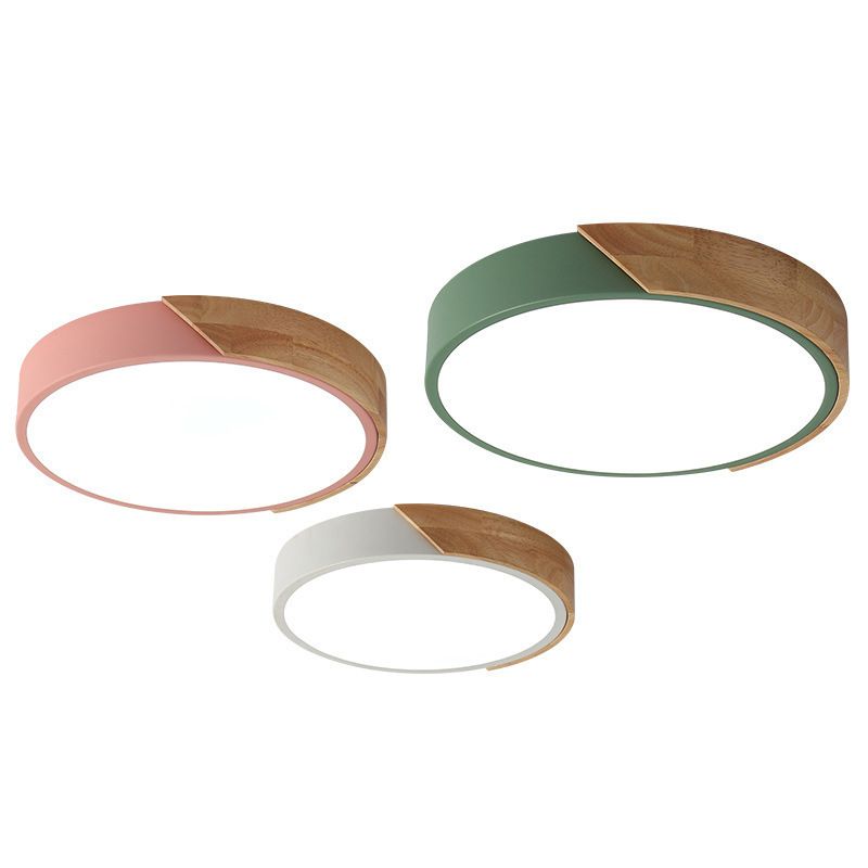 Macron Light Fixture Metal Acrylic Ceiling Mount Light for Child Bedroom