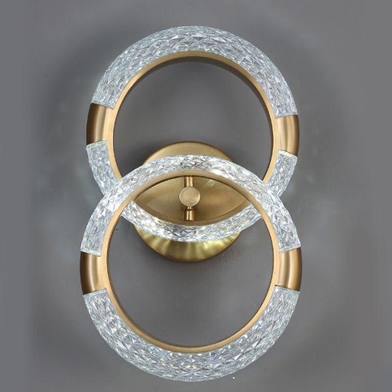 Modern Unique Shape Wall Mount Light Fixture Sconce Lamp in Gold