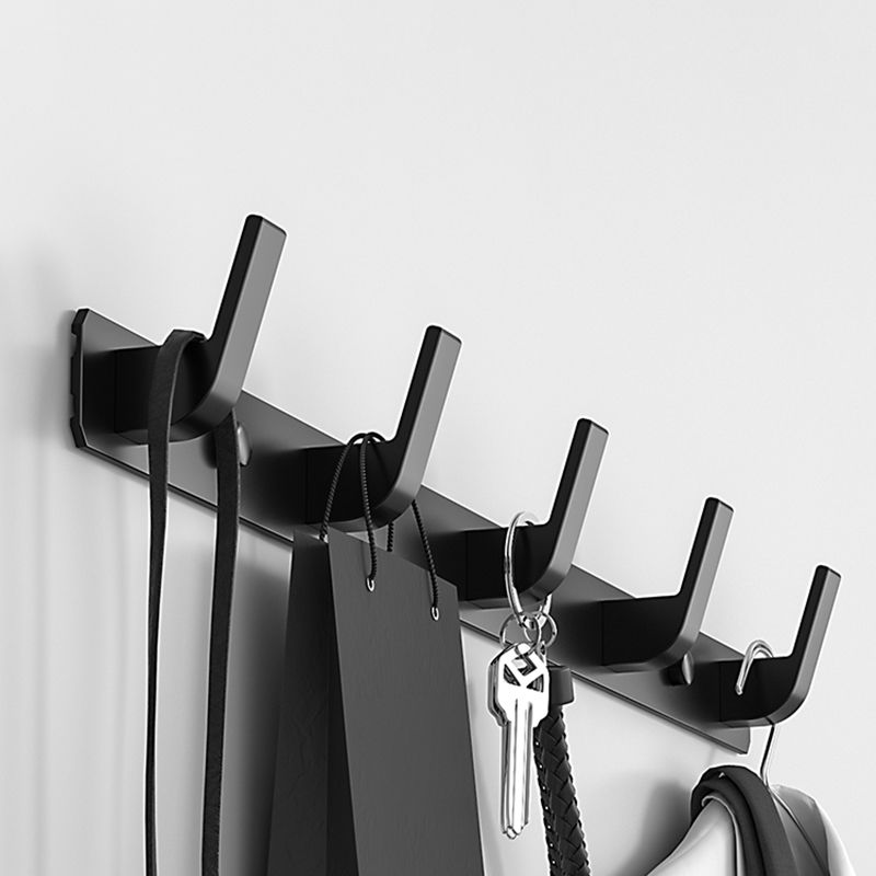 Matte Finish Modern Bathroom Hardware 2 - Piece Bath Hardware Set, Robe Hooks