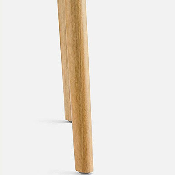 Sillas de comedor de madera contemporáneas con respaldo abierto (juego de 4)