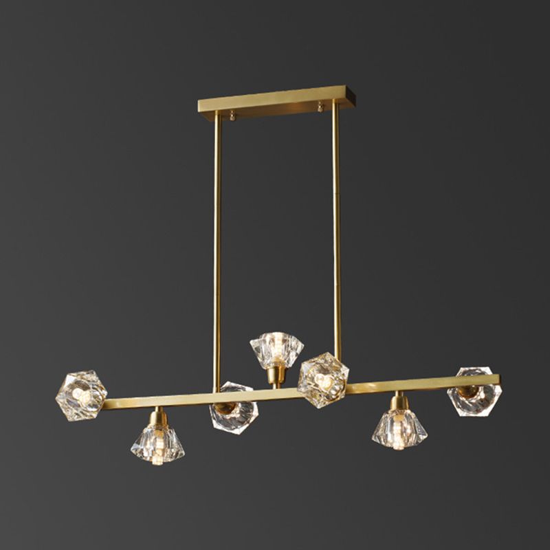 Torpedo Hanging Island Lights Ultra-Contemporary Crystal Chandelier Lighting Fixtures for Restaurant