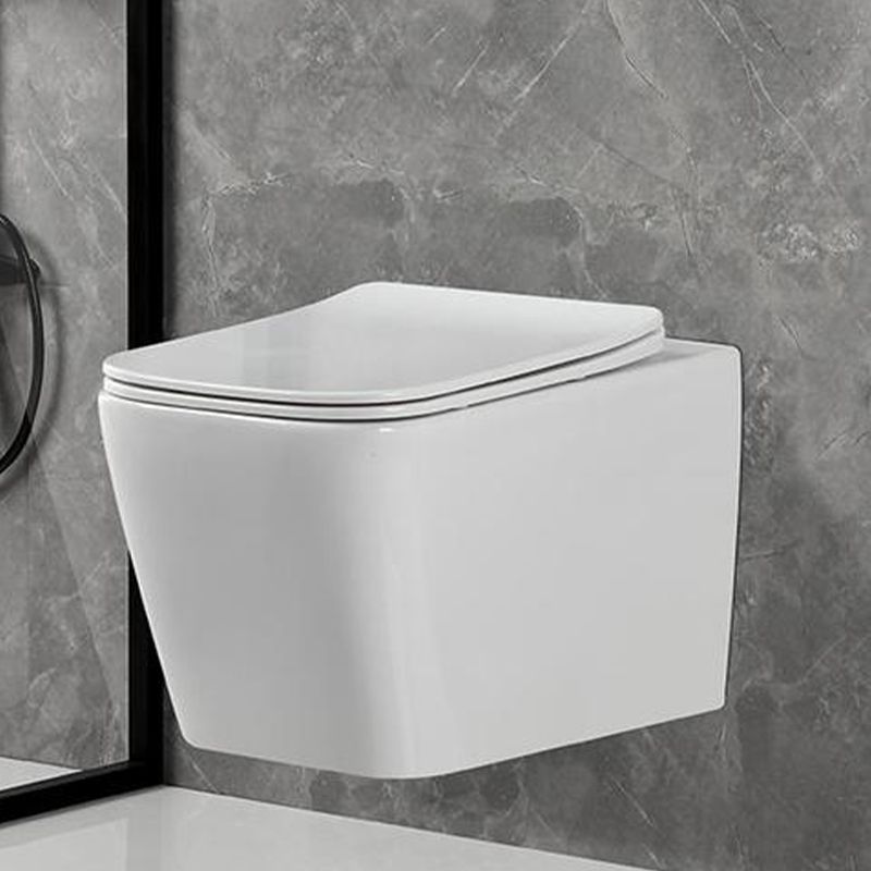 Wall Mount Flush Toilet One-Piece Toilet Contemporary Porcelain Toilet
