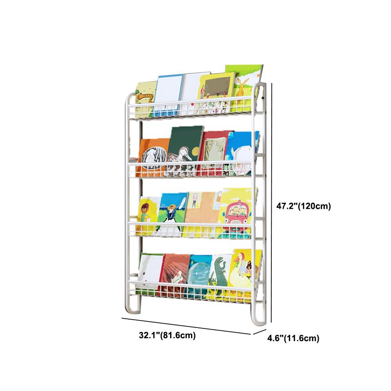 Wall Unit Modern Shelf Bookcase Metal Open Bookcase for Home