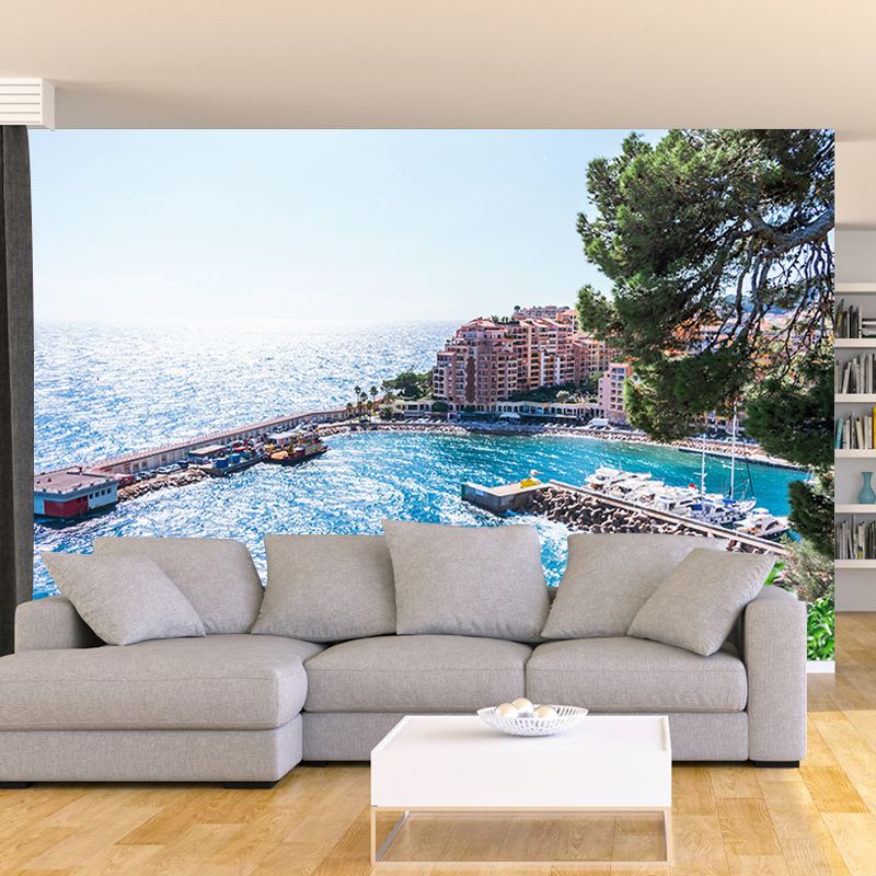 Urban Landscape Wall Murals Water Resistant Murals for Living Room, Customized Size