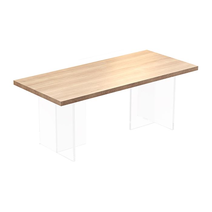 Modern Style Dining Table Rectangle Solid Wood Dining Table for Kitchen