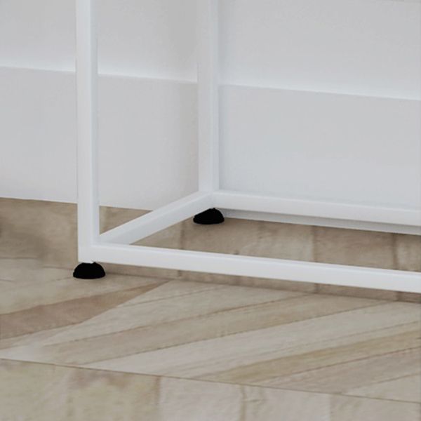 31.5" Tall Modern Console Table 2-shelf Iron Accent Table for Hall