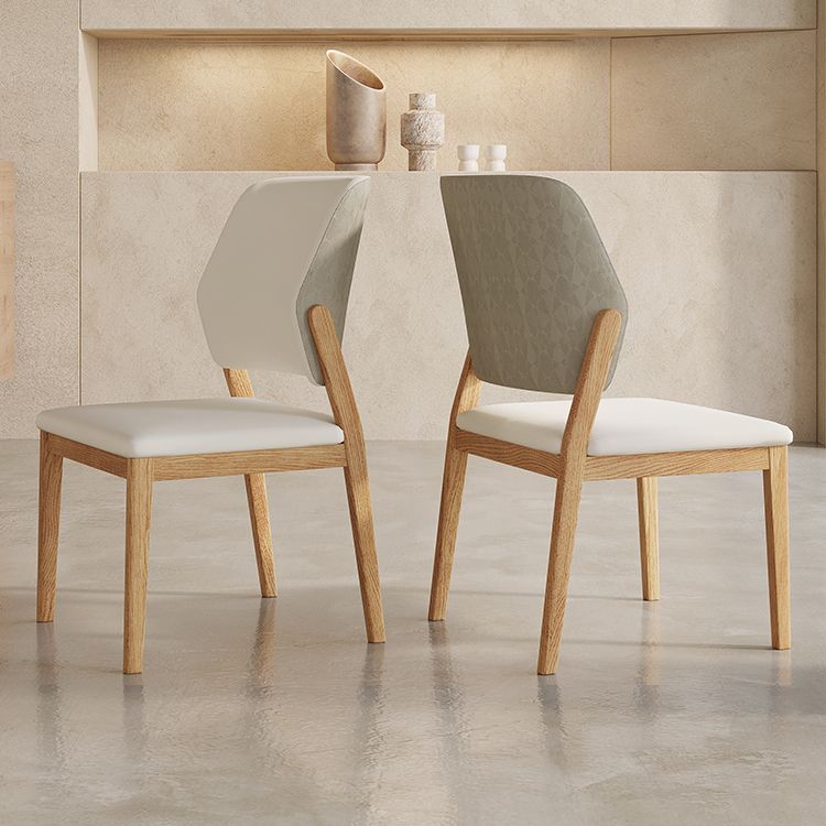 Contemporary Style Solid Wood 4 Legs Home Use Dining Side Chair