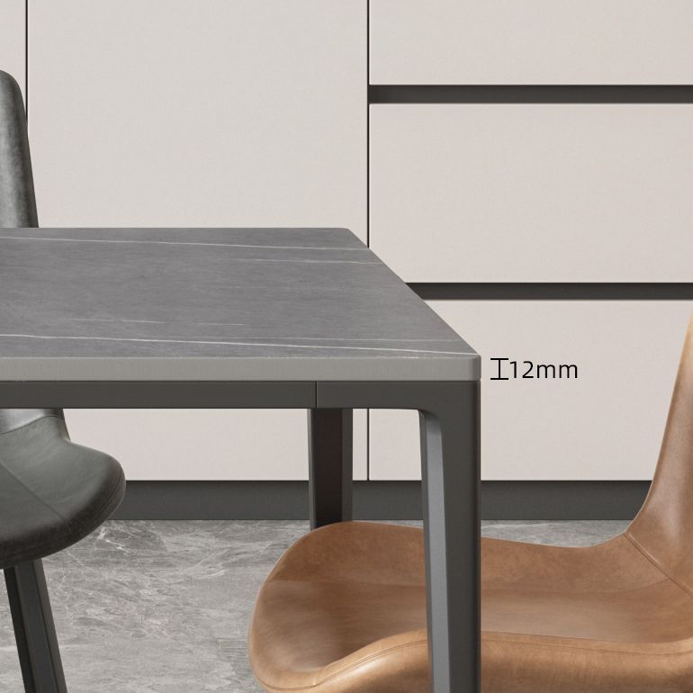 Contemporary Dining Table Set 1/4/5/7 Pcs Rectangle Dining Table with Armless Chairs