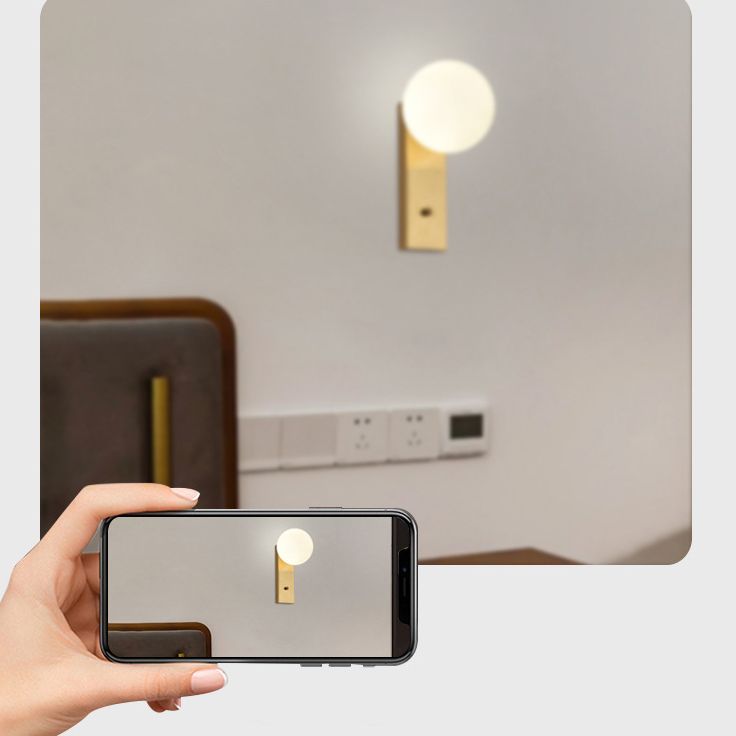 Creative Vanity Lighting Simple Glass Wall Light Sconce for Bathroom