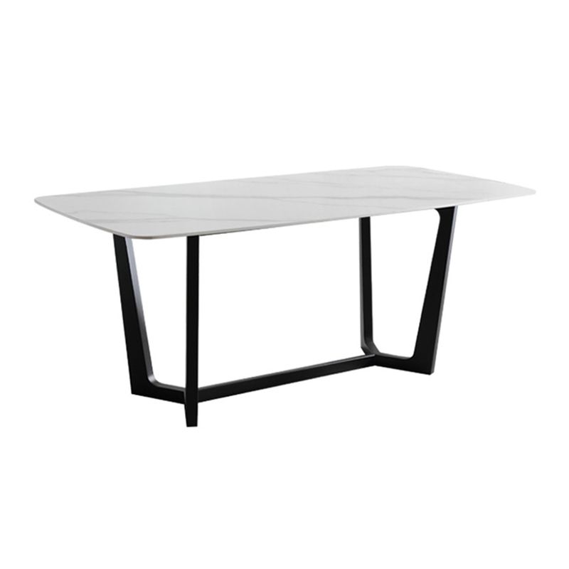 Contemporary Style Rectangle Table Set 1/2/5/6/7 Pieces Dining Set for Home Use