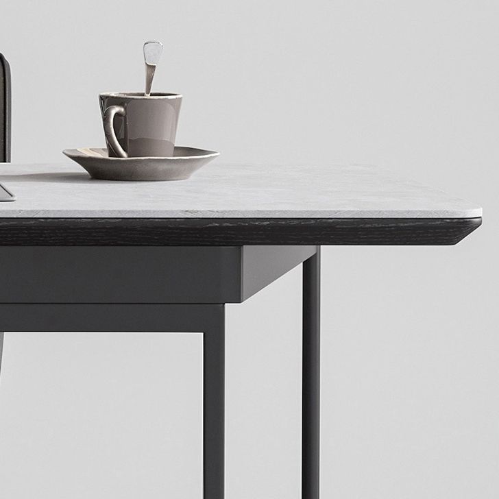 Contemporary Style Office Desk for Home and Office Writing Desk with 2-drawer