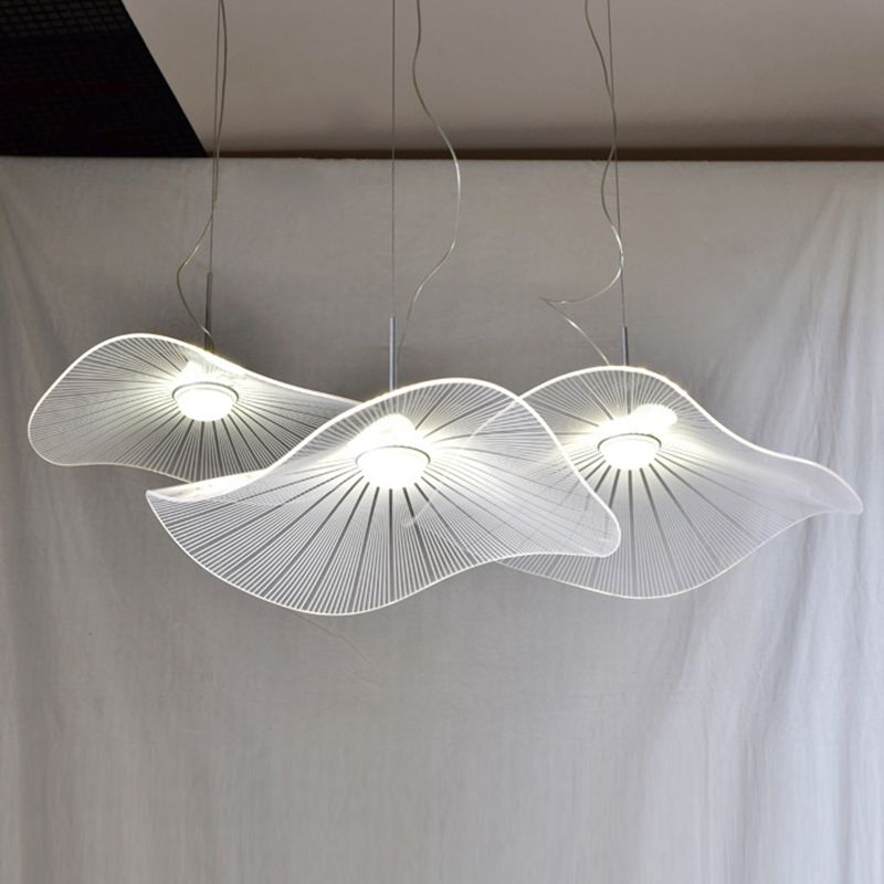 1 lumière géométrique suspendu au plafond de style moderne suspendu en métal