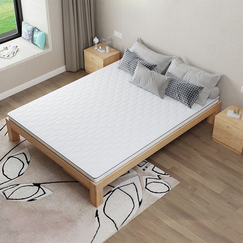 11.81" Tall Scandinavian Bed Frame Bed Solid Wood Standard Bed
