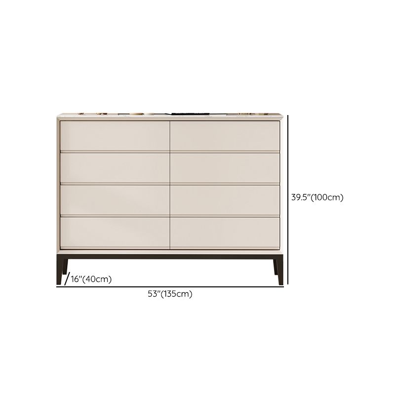 Modern Storage Chest Horizontal Storage Chest Dresser with Drawers