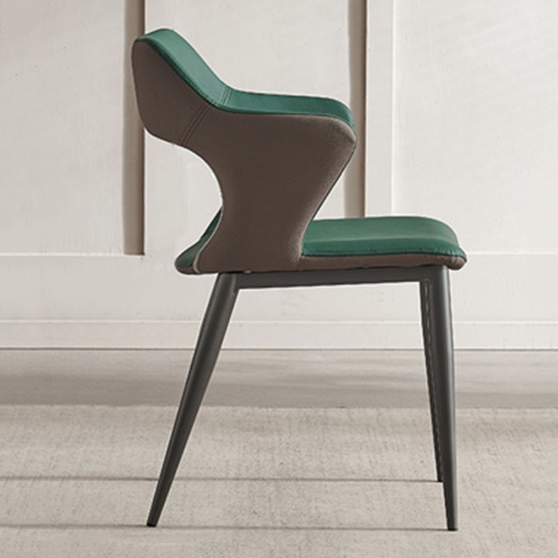 Industrial Dining Arm Chair Upholstered Dining Accent Chair for Home