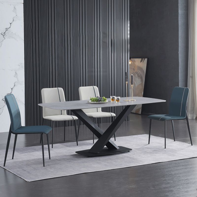 Silla Parsons de comedor de metal contemporáneo sin brazos para uso en restaurantes (juego de 2)