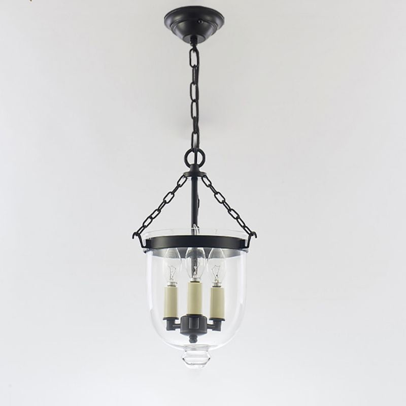 Glazen kroonluchter verlichtingsarmatuur Moderne 3-kops kroonluchter hanglamp