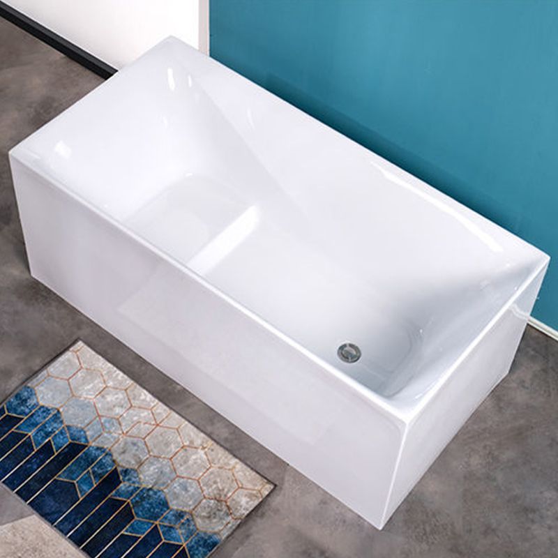 Soaking Freestanding Bath Tub Modern Style Acrylic Bathroom Bathtub