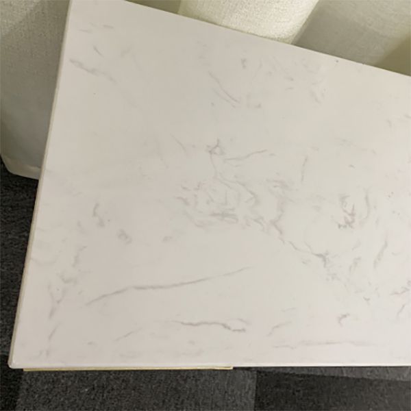 31.5" High Sofa Console Table with Marble Top Console for Hall