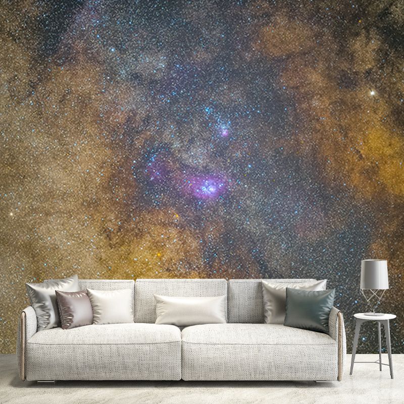 Photography Stain Resistant Mural Wallpaper Beautiful Galaxy Living Room Wall Mural