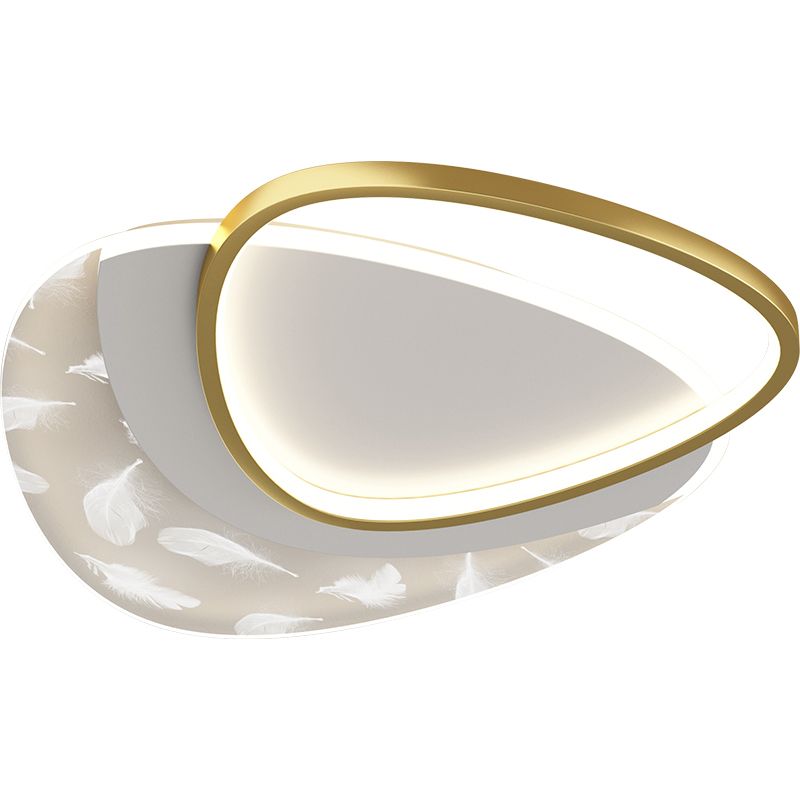 Luz LED de montaje empotrado, lámpara de techo LED moderna y sencilla para sala de estar