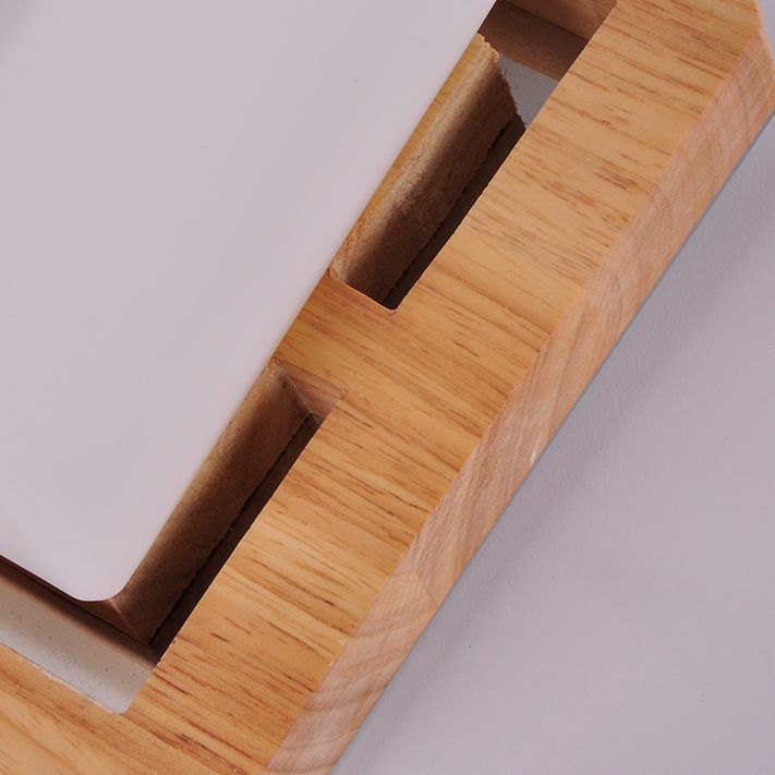 Plafonnier à abat-jour en verre, luminaire de plafond pour allée en bois de Style nordique