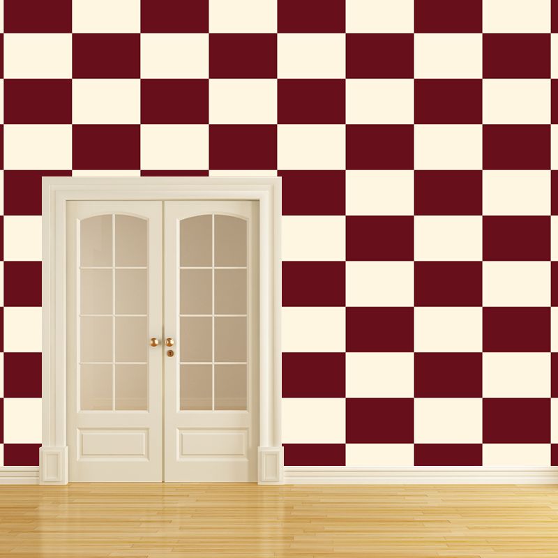 Illustration of Geometric Square Mural Wallpaper for Living Room Decor, Waterproofing