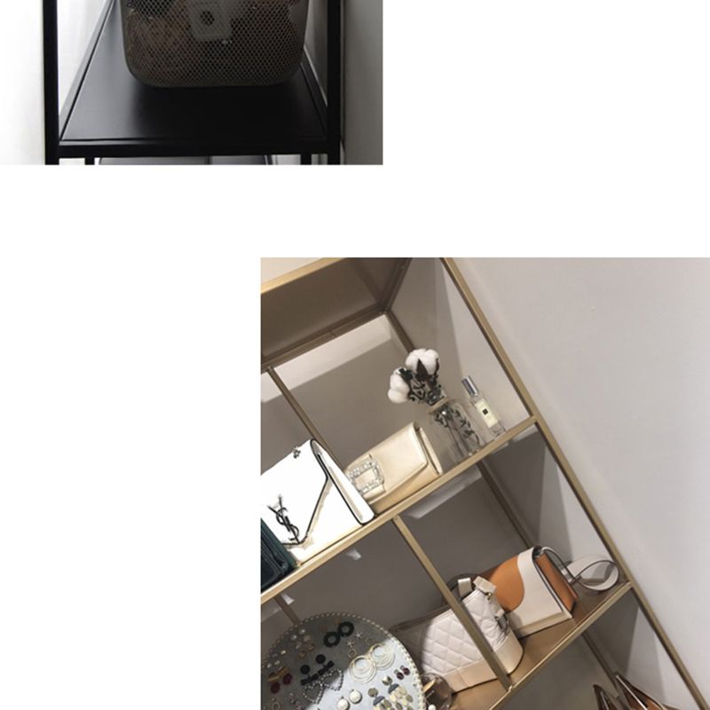 Modern Open Back Standard Bookshelf Metal Bookcase for Study Room