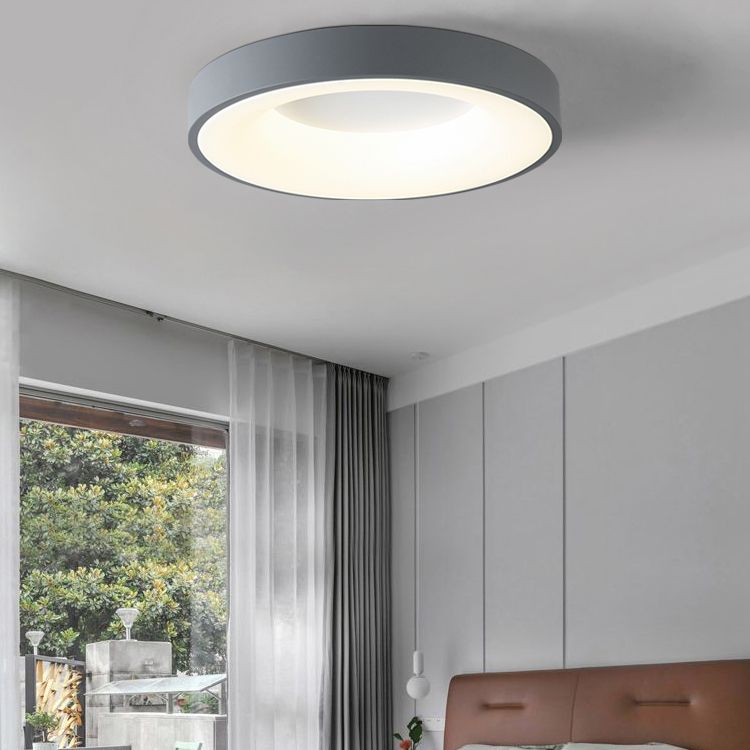 Modern Round LED Ceiling Light Acrylic Shade Flush Mount Light for Living Room