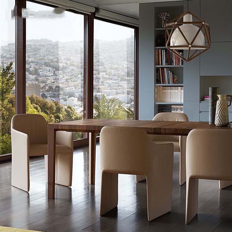 Dining Room Upholstered Arm Chair Contemporary Parsons Chair