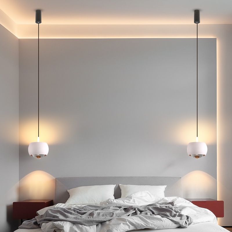 Forme ronde Metal Hanging Light Moderne 1 lumière suspendue à la lumière Light