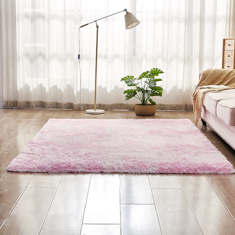 Alfombra de la sala de estar nórdica alfombra de tinte multicolor de tinte sintética lavable con alfombra no deslizante para mascotas
