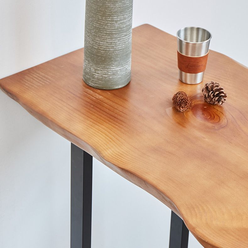 Modern Rectangle Solid Wood Bar Table Set 1/2/4/5/9 Pieces Counter Table with Stools